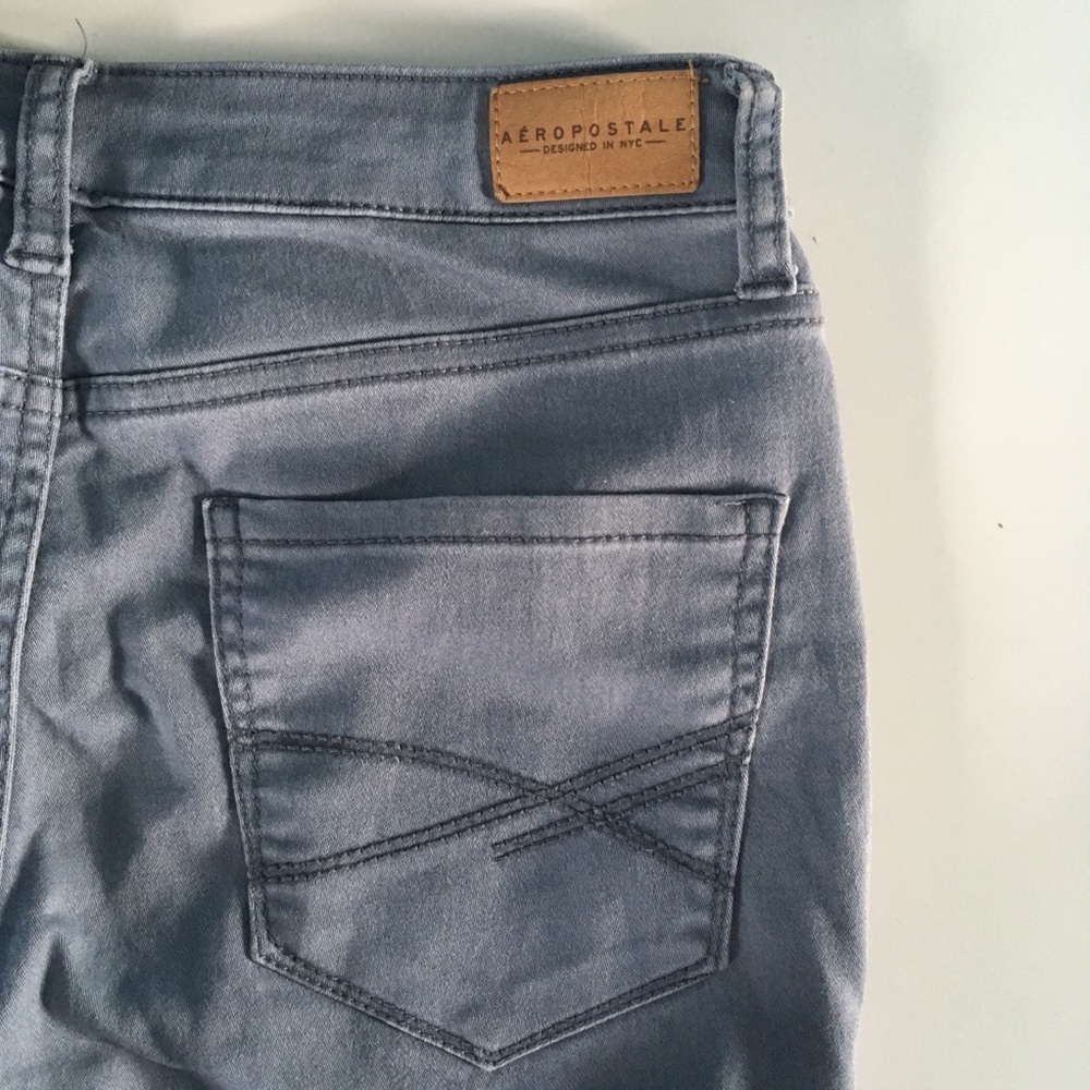 Aeropostale Gray High Waisted Jeggings - Picture 4 of 6
